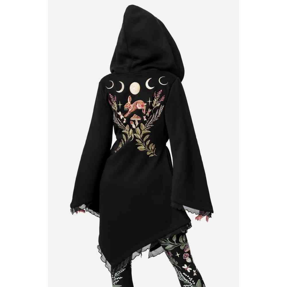 Restyle - Moon Phases Long cardigan - Black